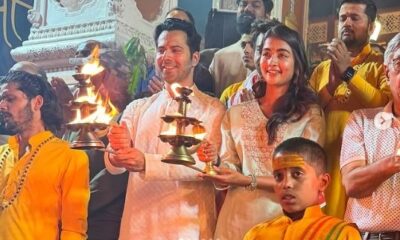 ऋषिकेश पहुंचे बॉलीवुड स्टार वरुण धवन और पूजा हेगड़े , गंगा आरती में हुए शामिल….