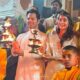 ऋषिकेश पहुंचे बॉलीवुड स्टार वरुण धवन और पूजा हेगड़े , गंगा आरती में हुए शामिल….