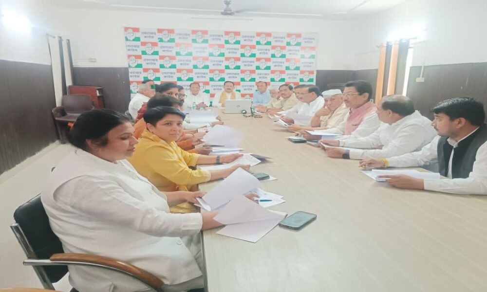 30 अप्रैल को देहरादून में कांग्रेस की ‘संविधान बचाओ रैली , समन्वय समिति की बैठक में लिया फैसला…