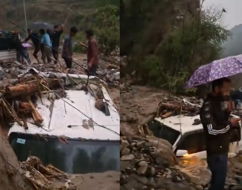 चमोली में आसमानी आफत: मलबे में दबे वाहन, किसानों की फसलें भी हुईं तबाह… चमोली में आसमानी आफत: मलबे में दबे वाहन, किसानों की फसलें भी हुईं तबाह…