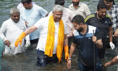 बाणगंगा की सफाई में जुटे सांसद , नदी को फिर से जीवन देने का लिया संकल्प….