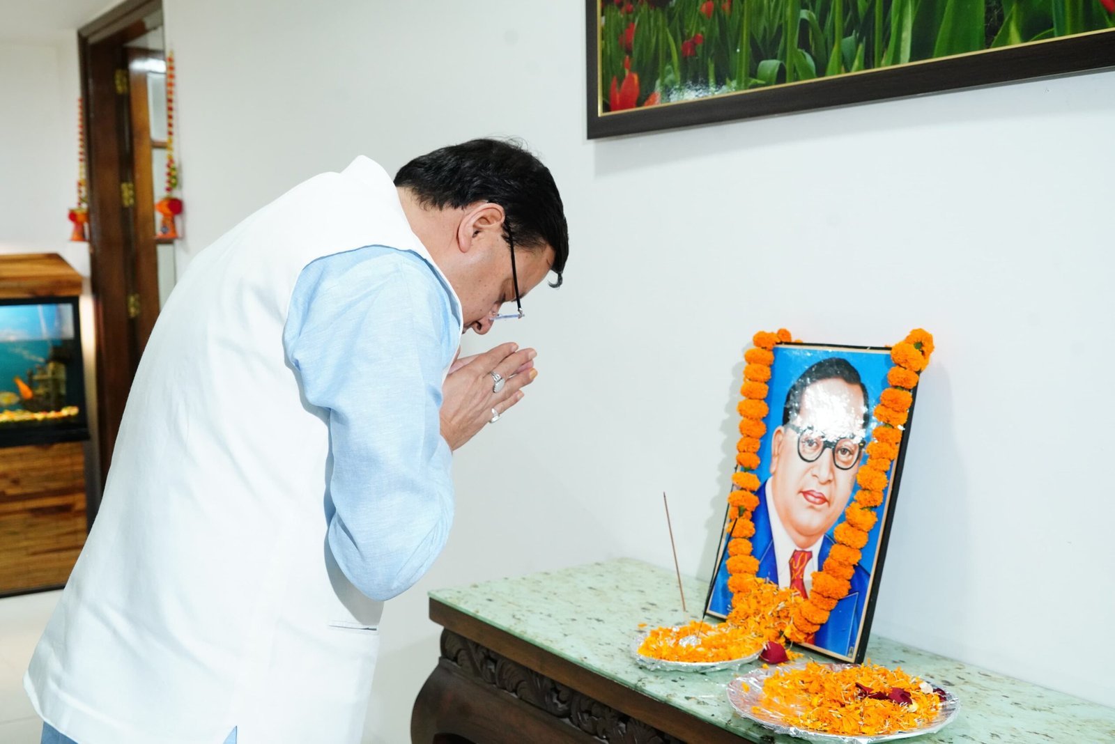 डॉ. भीमराव अंबेडकर जयंती पर मुख्यमंत्री धामी ने किया नमन , संविधान निर्माता को पुष्प अर्पित कर किया नमन…..