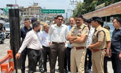 फ्लाईओवर पर बनाए गए डाइवर्ट पॉइंट से आईएसबीटी पर यातायात व्यवस्था पर पड़े प्रभाव की उपस्थित अधिकारियों से ली जानकारी