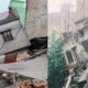 तेज बारिश से जमीन धंसी, दो मकान गिरे…पुलिस ने तुरंत खाली कराए 10 घर