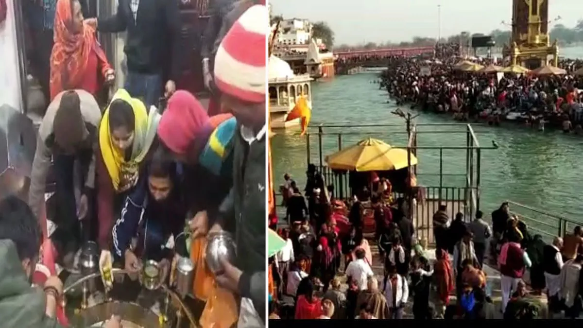 शिवरात्रि पर दक्षेश्वर महादेव मंदिर में लगी श्रद्धालुओं की भीड़