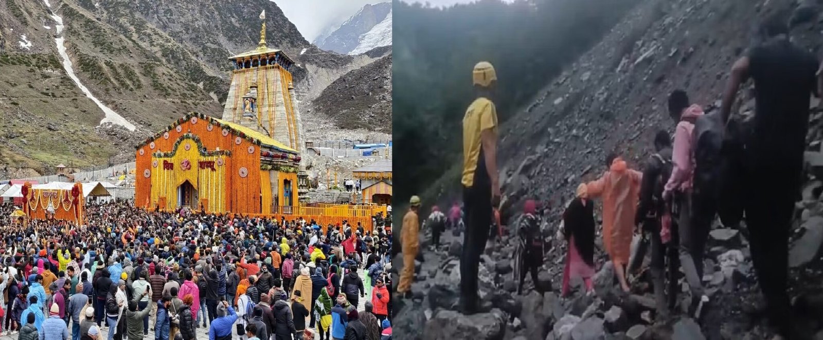 रुद्रप्रयाग में भूस्खलन से रोकी गई केदारनाथ यात्रा, 40 श्रद्धालु सुरक्षित