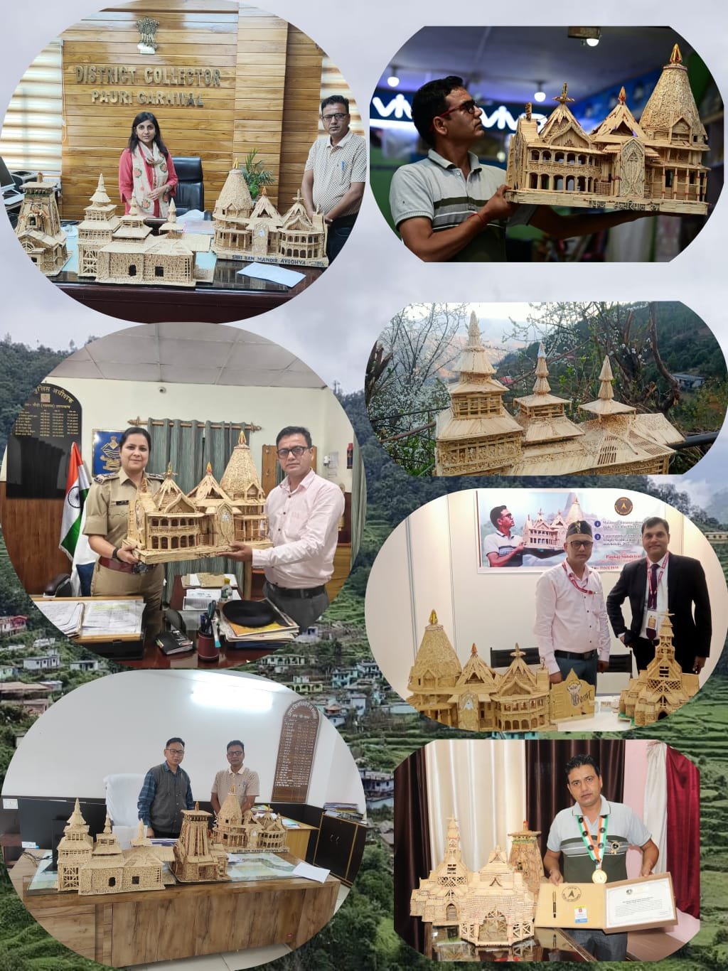 उत्तराखंड के शिक्षक ने माचिस की तीलियों से बनाया राम मंदिर, 3 साल की साधना ने रचा अनोखा इतिहास