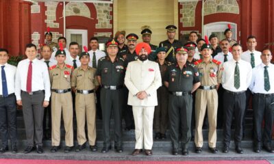 राज्यपाल ने माउंट एवरेस्ट विजेता सेना के जवानों और एनसीसी कैडेट्स को किया सम्मानित