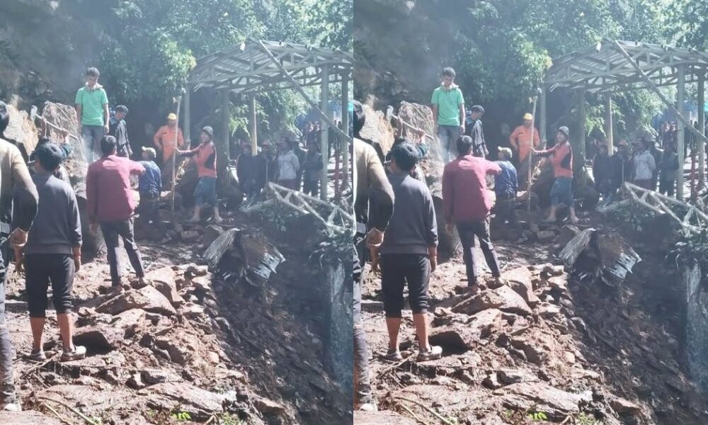 केदारनाथ यात्रा मार्ग पर भारी भूस्खलन, प्रशासन ने यात्रियों की आवाजाही पर लगाई रोक