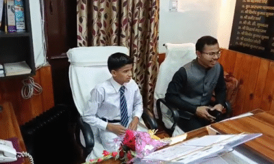 रानीखेत में ‘एक दिन का एसडीएम’ बना छात्र सागर आर्य!