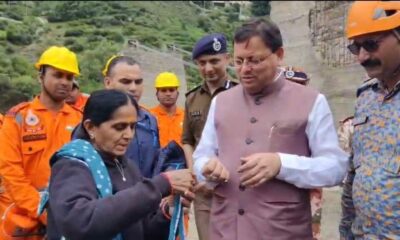 “मेरे लिए आप भगवान श्रीकृष्ण जैसे” — बहन ने फाड़ी साड़ी से सीएम धामी को बांधी राखी l