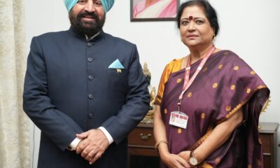 राज्यपाल गुरमीत सिंह से आयकर आयुक्त सुनीता सिंह की शिष्टाचार भेंट, कर सुधारों पर हुई चर्चा!