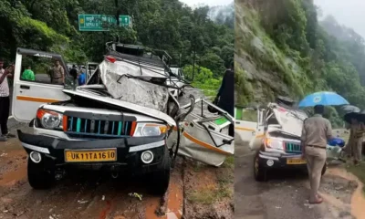 बारिश का कहर-सिद्धबली मंदिर के पास बोलेरो पर गिरा बोल्डर, दो की मौत, कई घायल!