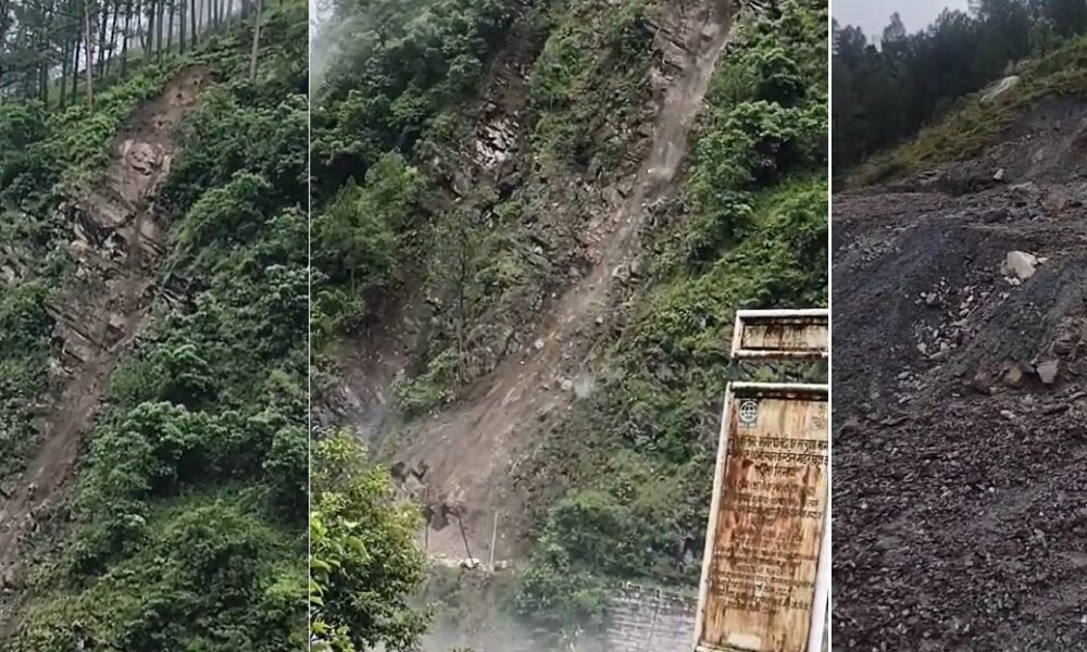 उत्तरकाशी गंगोत्री–यमुनोत्री हाईवे पर भूस्खलन का कहर, जगह-जगह यातायात ठपl