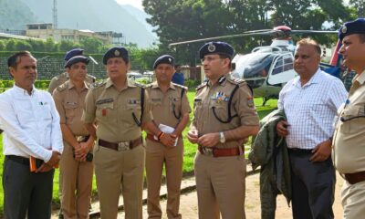 रेस्क्यू ऑपरेशनों का स्थलीय निरीक्षण करने उत्तरकाशी पहुंचे डीजीपी उत्तराखंडl