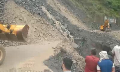 जजरेड में भारी लैंडस्लाइड से चकराता-कालसी मार्ग बाधित, 400 गांवों का संपर्क टूटा l