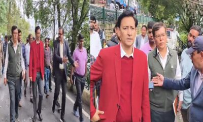 कुमाऊं कमिश्नर के निरीक्षण के बाद मालरोड का जल्द होगा निर्माण कार्य शुरू l