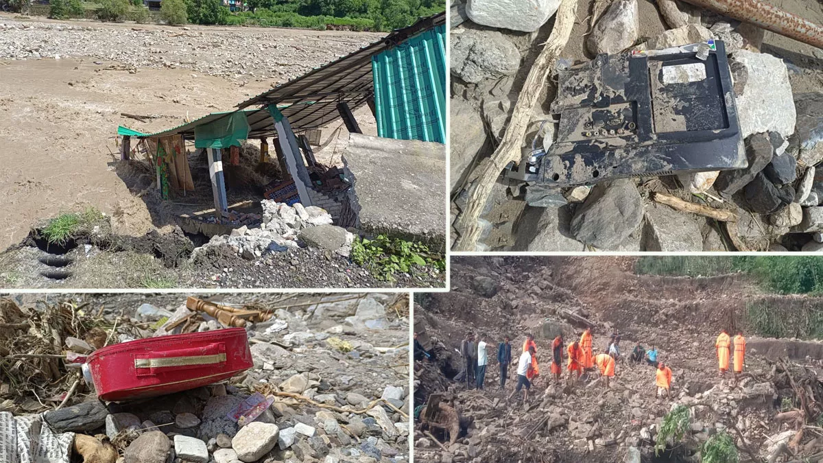 मजाडा गांव मेंआधी रात फटा बादल, घर हिलने लगे, बाहर मची अफरातफरी — 15 मिनट की देरी मौत बन जाती l