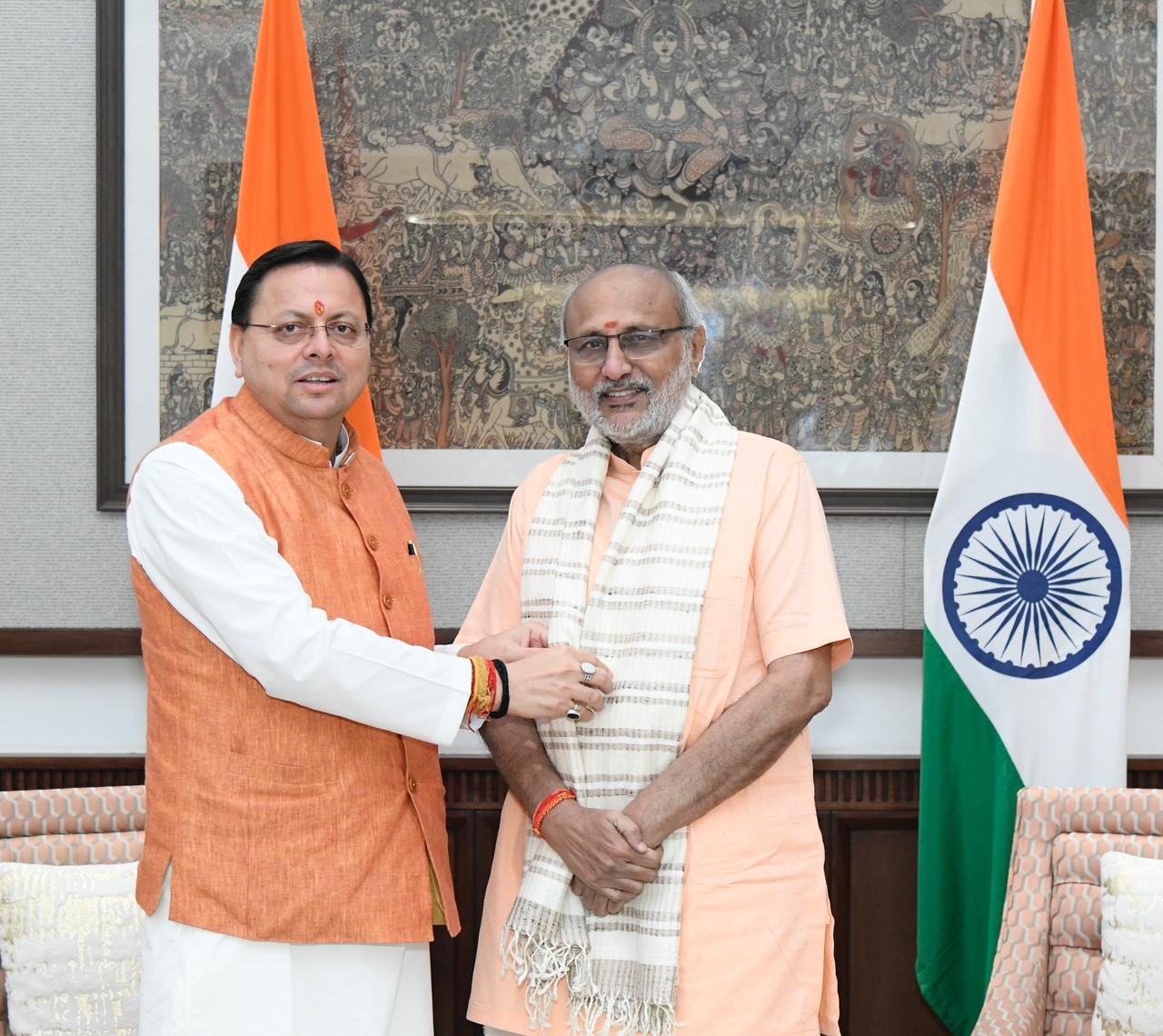 नई उपराष्ट्रपति से मिले मुख्यमंत्री धामी, पदभार ग्रहण की दी शुभकामनाएं