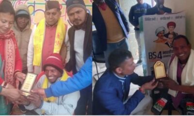 पोलियो से ग्रसित होने के बाद भी नहीं मानी हार, प्लास्टिक के डब्बों को पैर बनाकर अपनी कला का मनवाया लोहा