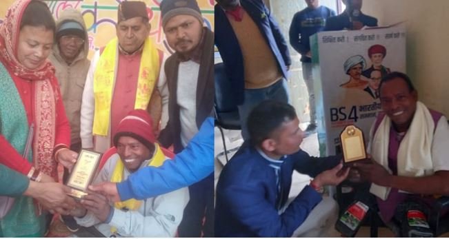 पोलियो से ग्रसित होने के बाद भी नहीं मानी हार, प्लास्टिक के डब्बों को पैर बनाकर अपनी कला का मनवाया लोहा