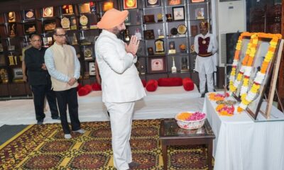 राज्यपाल गुरमीत सिंह ने दी गांधी व शास्त्री को श्रद्धांजलि, सत्य-अहिंसा के मार्ग पर चलने का आह्वान