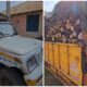 सहसपुर में वन विभाग की बड़ी कार्रवाई, लकड़ी से लदी पिकअप जब्त