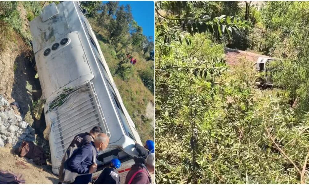 ऋषिकेश, कुंजापुरी के पास दर्दनाक सड़क हादसा, बस दुर्घटना में पांच लोगों की मौके पर मौत