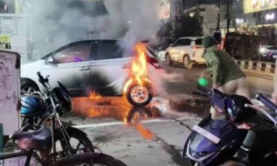 लोहड़ी प्रोग्राम में भड़की आग, ट्रैफिक पुलिस बनी फर्स्ट रिस्पॉन्डर, फायर ब्रिगेड की देरी पर सवाल