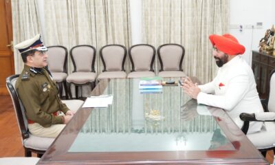 पुलिस महानिदेशक दीपम सेठ ने राज्यपाल गुरमीत सिंह से मुलाकात की