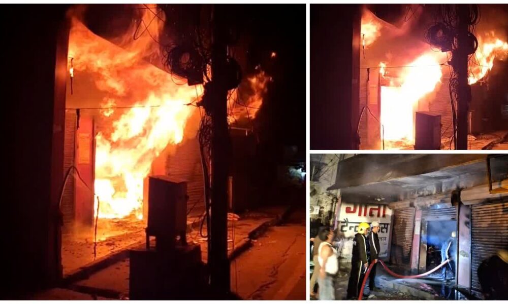 कनखल में टेंट हाउस गोदाम में भीषण अग्निकांड, लाखों का नुकसान