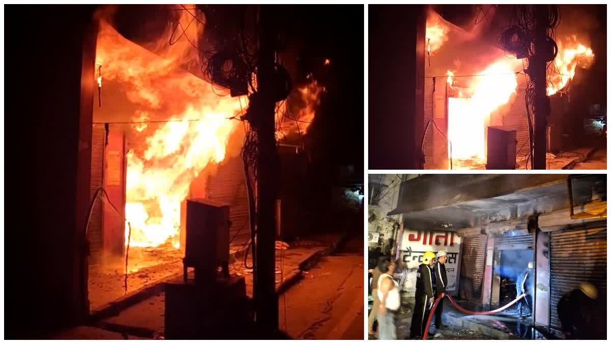 कनखल में टेंट हाउस गोदाम में भीषण अग्निकांड, लाखों का नुकसान