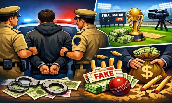 क्रिकेट टूर्नामेंट के नाम पर लाखों का झांसा, पुलिस ने आरोपी को किया गिरफ्तार