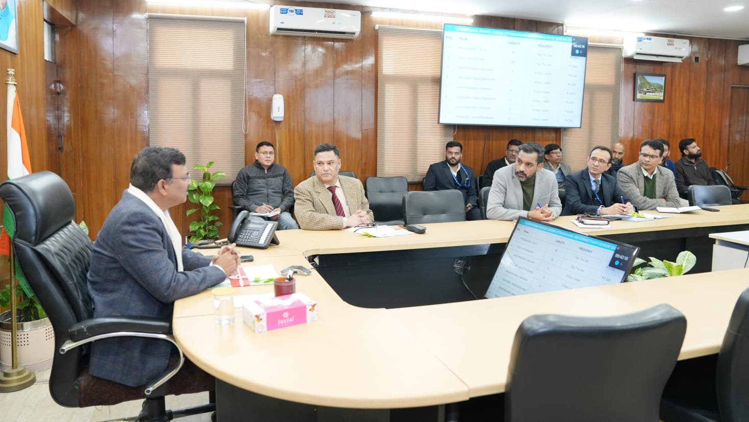 उत्तराखण्ड में हवाई कनेक्टिविटी को मिलेगी रफ्तार, मुख्य सचिव की अध्यक्षता में हुई अहम बैठक