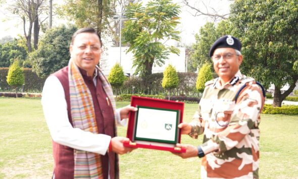 सीएम धामी से मिले ITBP महानिदेशक, सीमा सुरक्षा, सीमांत क्षेत्रों में विकास कार्यों को लेकर चर्चा