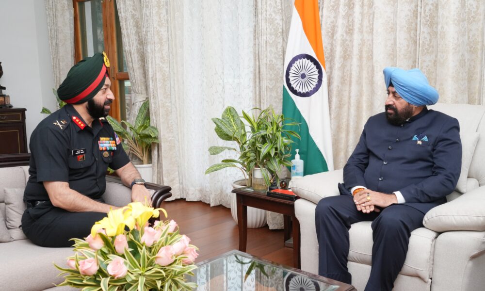 राज्यपाल गुरमीत सिंह ने BRO के महानिदेशक से की मुलाकात, संपर्क मार्गों के विकास को लेकर हुई चर्चा