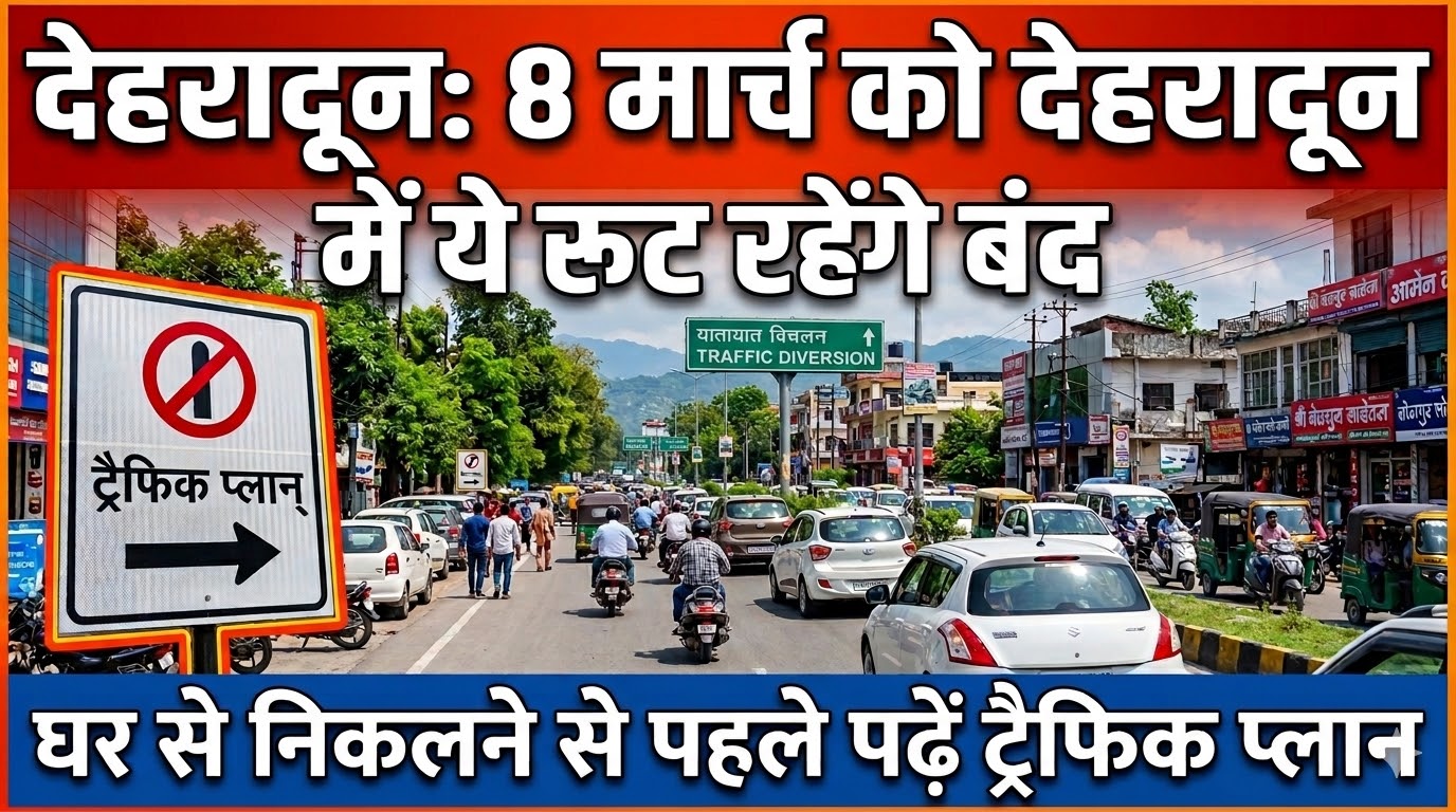 8 मार्च को ये रूट रहेंगे बंद, घर से निकलने से पहले पढ़ें…ट्रैफिक प्लान