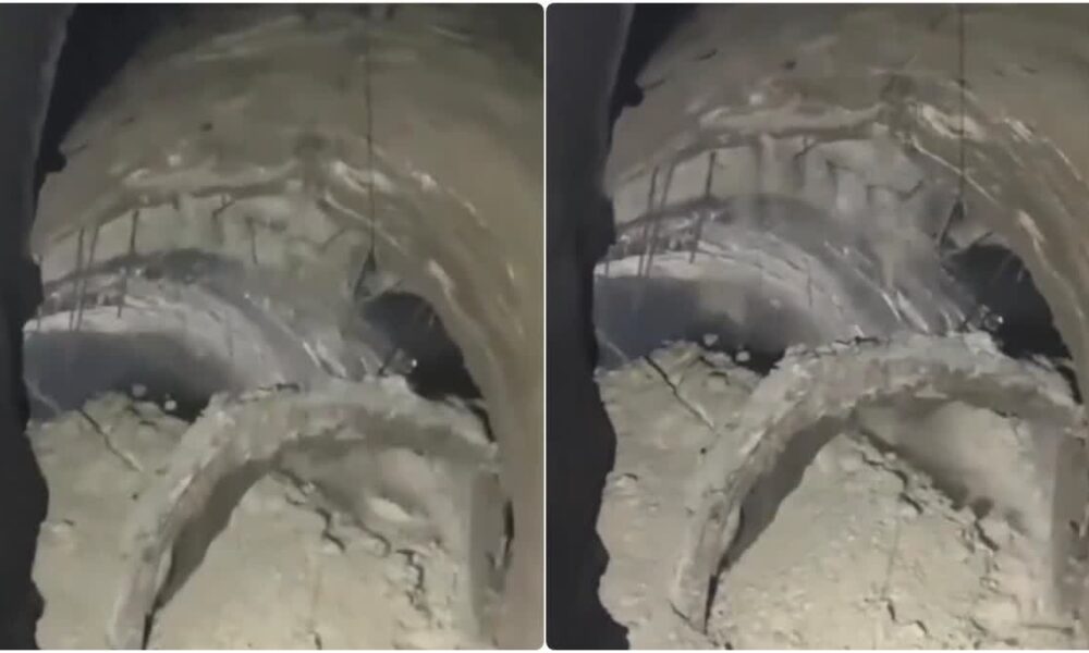 रुद्रप्रयाग में कर्णप्रयाग रेलवे टनल में भू-धंसाव, मौके पर मची अफरा-तफरी