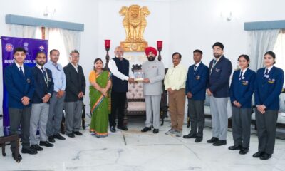 NSS के स्वंयसेवकों राज्यपाल गुरमीत सिंह से की मुलाकात, सभी ने गणतंत्र दिवस परेड में राज्य का किया था प्रतिनिधत्व