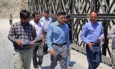 क्वारब में स्लाइड जोन सुधारीकरण के कार्यों का DM ने किया निरीक्षण, अधिकारियों को दिए निर्देश