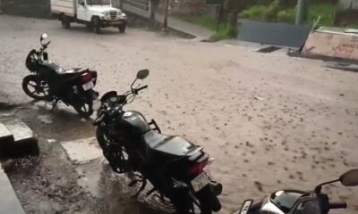 दस मिनट की बारिश में डिग्री कॉलेज रोड बनी दरिया, चंपावत में बारिश ने खोली सिस्टम की पोल