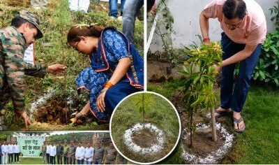 हरेला पर्व पर सीएम धामी ने किया वृक्षारोपण, मंत्री रेखा आर्या ने पिथौरागढ़ में लगाया पौधा