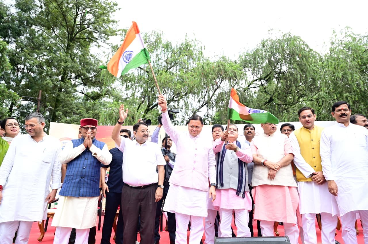 मुख्यमंत्री ने हर घर तिरंगा यात्रा कार्यक्रम में किया प्रतिभाग, स्वतंत्रता दिवस पर अपने घरों में तिरंगा फहराने का किया आवाह्न