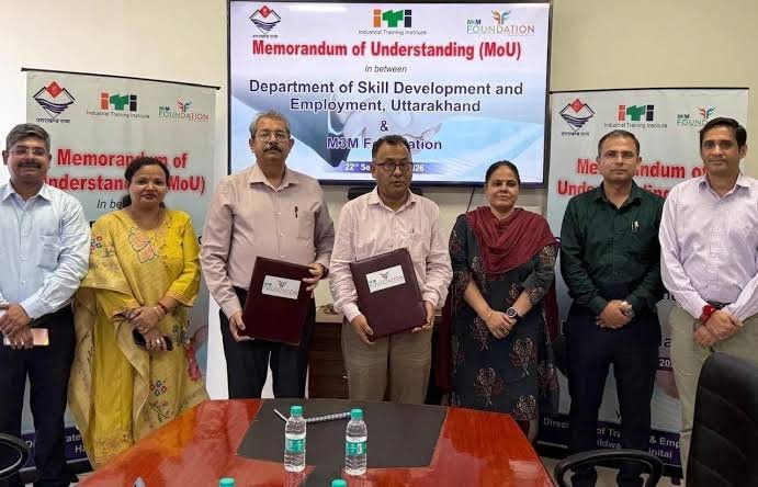 उत्तराखंड के युवाओं के रोजगार के अवसरों को मिलेगा विस्तार, SD&E और M3M Foundation के बीच हुआ MoU