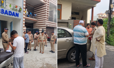 पटेलनगर में पुलिस का बड़ा सत्यापन अभियान, 35 मकान मालिकों पर 3.50 लाख का जुर्माना