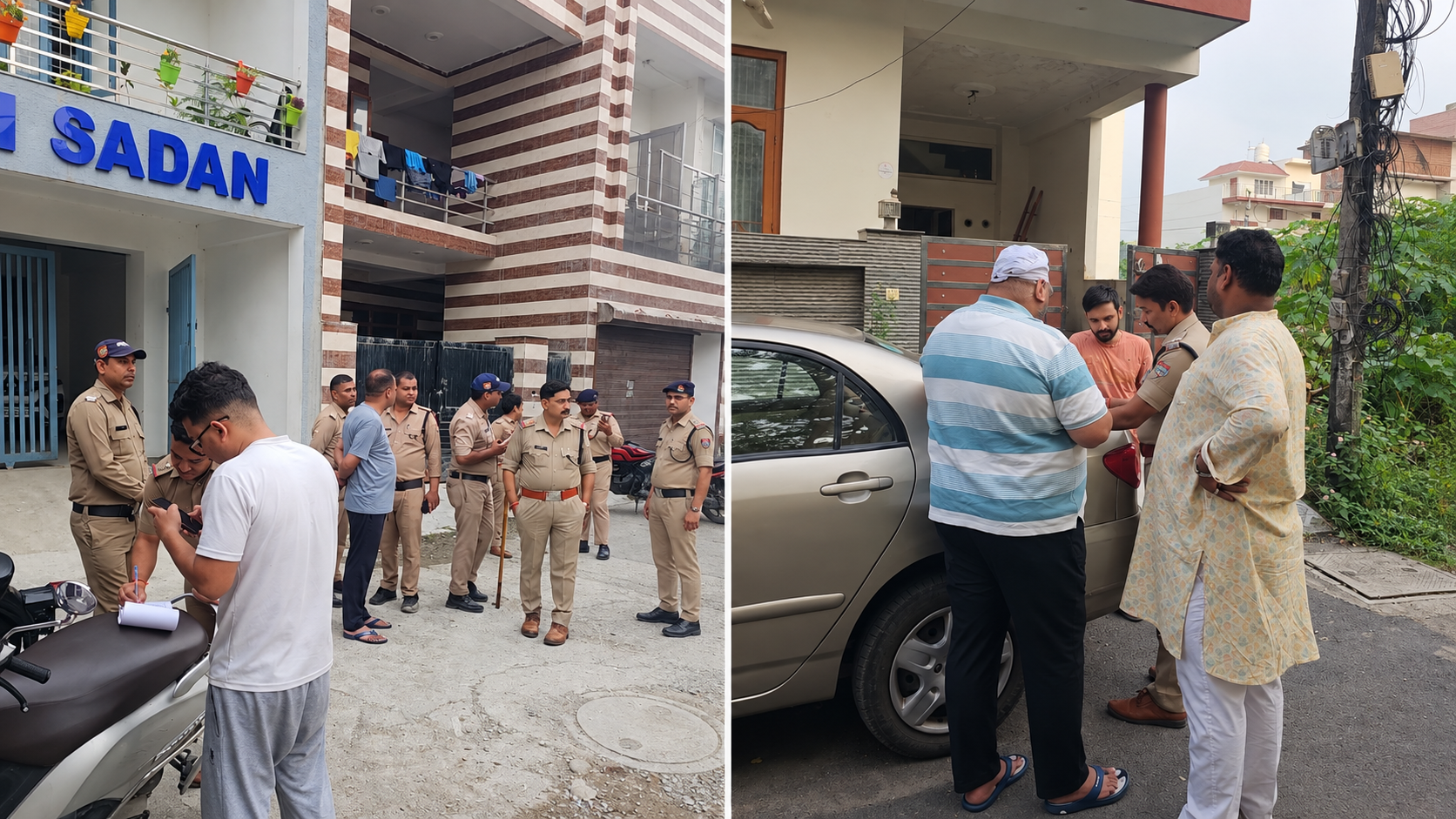 पटेलनगर में पुलिस का बड़ा सत्यापन अभियान, 35 मकान मालिकों पर 3.50 लाख का जुर्माना