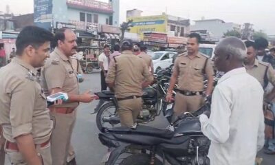 लक्सर पुलिस ने चेकिंग के दौरान की 7 बाइक सीज, एक दर्जन से ज्यादा के किए चालान